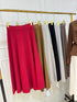 Women Heavy Knitted Twill Long Skirts
